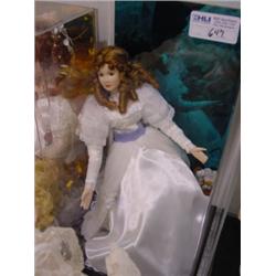 AGATHA PORCELAIN DOLL-#'D,MARKED,NO CERT,NO BOX,