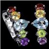 Image 1 : Natural Multi Gemstone Earring