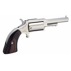 NAA 1860250 Sheriff NAA 22 Mag 2.5" 5rd Wood Grip Stainless Finish