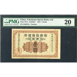 Yokohama Specie Bank, Ltd., 1918 Tientsin Issue.