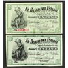 Image 1 : Banco Del Estado, 1900 Doubled Serial Number Error & Remainder.