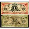 Image 1 : El Salvador. Banco Nacional del Salvador, 1 and 5 Peso 1908, 1909.