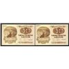 Image 1 : Bank of Estonia, 1929 Issue Banknote Sequential Pair.
