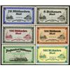 Image 1 : Henschel & Sohn G.M.B.H. Cassel. Very High value inflation notes with Colorful Train Vignettes..