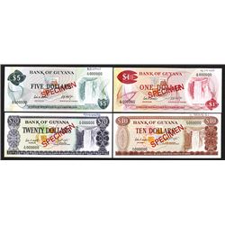 Bank of Guyana. 1986 ND Issues. Specimens.