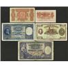 Image 1 : Bank of Lithuania, 1922 to 1930 Banknote Quintet.