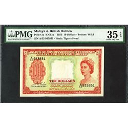 Board of Commissioners of Currency, Malaya & British Borneo, 1953 Issue.