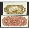 Image 2 : Republica Del Peru, 1879 Specimen Banknote Pair.