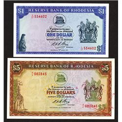 Reserve Bank of Rhodesia. 1971-72 Issue.