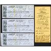 Image 1 : Wells, Fargo & Co. 1858 Trio of Checks with Wells Fargo Collection Envelope & Instructions.