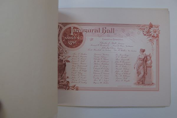 McKinley 1897 Inaugural Ball Folder With BEP Plates.