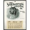 Image 1 : T.A. Bradley Calendar. Star Automatic Feed Bag Co. 1893 partial year pad.