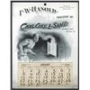 Image 1 : T.A. Bradley Calendar. F.W. Hanold, Coal, Coke & Sand. 1893 full year pad.