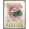 Image 1 : T.A. Bradley Calendar. Scranton Savings Bank & Trust Co. 1892 full year pad.