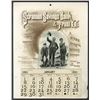 Image 1 : T.A. Bradley Calendar. Scranton Savings Bank & Trust Co. 1893 full year pad.