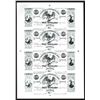 Image 1 : Planters & Mechanics Bank Uncut Sheet of 4 Proprietary Proofs.