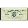 Image 1 : Chestnutwood's College Bank. 1884.