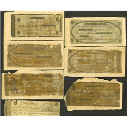 Massachusetts & Vermont Early Obsolete Banknote Assortment, ca. 1804-1807