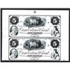 Image 1 : Cumberland Bank Uncut Sheet of 2 Proofs.