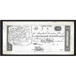 Jefferson County Bank. Uniface Proof.