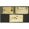 Image 1 : New York State War of 1812 Era Odd Denomination Scrip Note Trio.