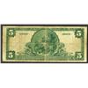 Image 2 : Merchants National Bank of Muncie. IN. #1852. 5 Dollars, Series of 1902. Second Issue. Blue seal, da