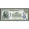 Image 1 : National Bank Note, City National Bank of Duluth, MN, CH# 6520, Blue Seal, $20, 1902 Date Back.