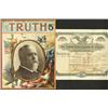 Image 1 : Chicago Town Company of Virginia, 1892 Stock Signed by CSA General Fitzhugh Lee.
