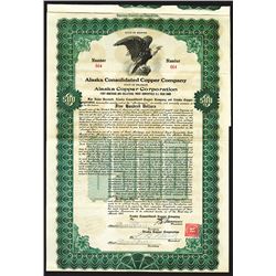 Alaska Consolidated Copper Co. 1917. Issued Bond.