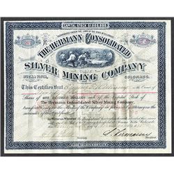 Herman Consolidated Silver Mining Co. 1881.