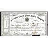 Image 1 : Hasselloe Gold and Silver Mining Co., 1863 Stock Certificate.