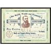Image 1 : Health, Wealth and Prosperity Mining Co., ca.1890's Good Luck Certificate from Phoenix Bourbon.
