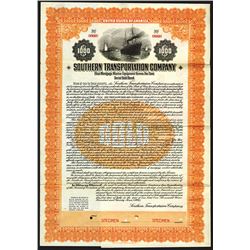 Southern Transportation Co. 1924 Specimen Bond.