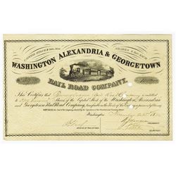 Washington, Alexandria & Georgetown Rail Road Co. 1872.