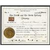 Image 1 : Potosi and Rio Verde Railway Co., 1898 Stock Certificate.