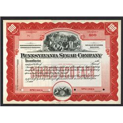 Pennsylvania Sugar Co. ND (ca.1910-20) Specimen Stock Certificate. .