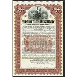 Frontier Telephone Co., Specimen Bond.