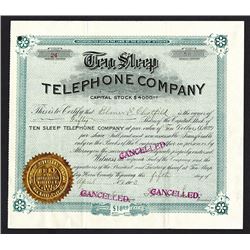 Ten Sleep Telephone Co. 1903.