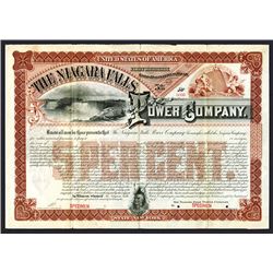 Niagara Falls Power Co., 1891 Specimen Bond.