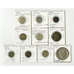 Selection of French, mostly silver hammered coins - 1200-1808.