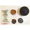 Image 1 : El Cazador Ship Wreck Clump of 6 Coins, Cannon Ball, Wine Glass and Artifacts.