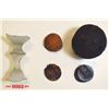 Image 2 : El Cazador Ship Wreck Clump of 6 Coins, Cannon Ball, Wine Glass and Artifacts.