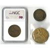 Image 2 : Medal and Token Trio, ca. 1860 to 1950's.