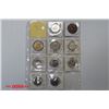 Image 1 : Two early silver 1/8 (2), 1/2 and 1 Bhat issues, plus many post 1946 coins.