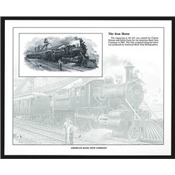 Souvenir Card. Hologram with steam train. 1993.