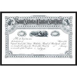 Souvenir Card. St. Nicholas Bank of New York Certificate. 1993.