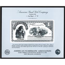 Souvenir Card. American Numismatic Association. Spring 1994.