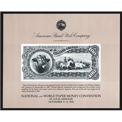 Souvenir Card. National and World Paper Money Convention. 1994.