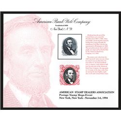 Souvenir Card. American Stamp Dealers Association. 1994.