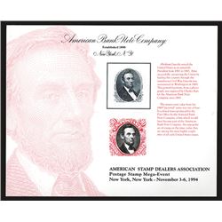 Souvenir Card. American Stamp Dealers Association. 1994.